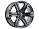 PR191 Gloss Black 6-Lug Wheel; 22x9; 24mm Offset (07-14 Tahoe)