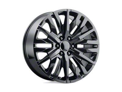 PR198 Gloss Black 6-Lug Wheel; 26x10; 31mm Offset (07-14 Tahoe)