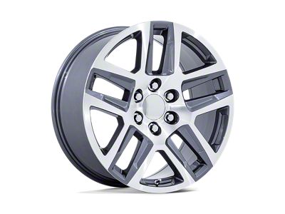 Performance Replicas PR203 Gunmetal Machined 6-Lug Wheel; 20x9; 28mm Offset (07-14 Tahoe)