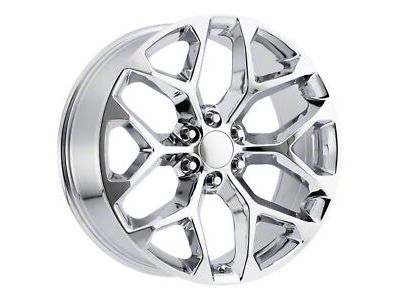 PR176 Chrome 6-Lug Wheel; 24x10; 24mm Offset (07-14 Yukon)