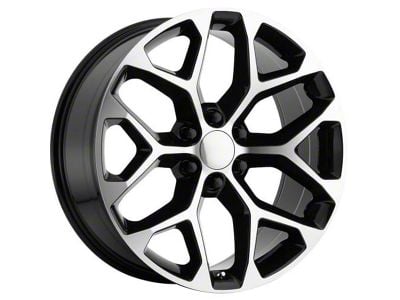 PR176 Gunmetal Machined 6-Lug Wheel; 22x9; 24mm Offset (07-14 Yukon)