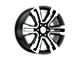 Performance Replicas PR182 Gloss Black Machined 6-Lug Wheel; 26x10; 31mm Offset (07-14 Yukon)