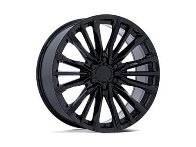 PR223 Gloss Black 6-Lug Wheel; 22x9; 28mm Offset (07-14 Yukon)