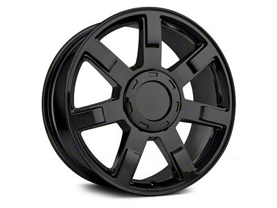 Performance Replicas PR122 Gloss Black 6-Lug Wheel; 22x9; 31mm Offset (14-18 Sierra 1500)