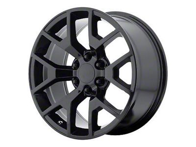 Performance Replicas PR169 Gloss Black 6-Lug Wheel; 22x9; 28mm Offset (14-18 Sierra 1500)