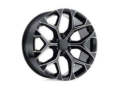 Performance Replicas PR176 Gloss Black Milled 6-Lug Wheel; 26x10; 24mm Offset (14-18 Sierra 1500)