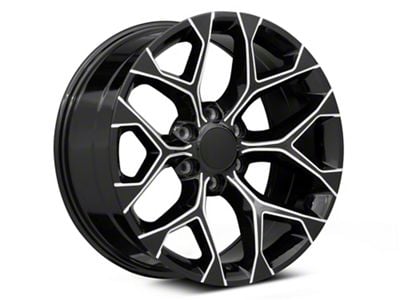 PR176 Gloss Black Milled 6-Lug Wheel; 20x9; 24mm Offset (14-18 Sierra 1500)