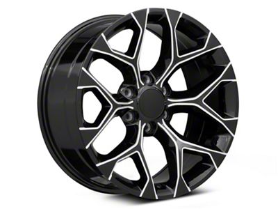 Performance Replicas PR176 Gloss Black Milled 6-Lug Wheel; 24x10; 24mm Offset (14-18 Sierra 1500)