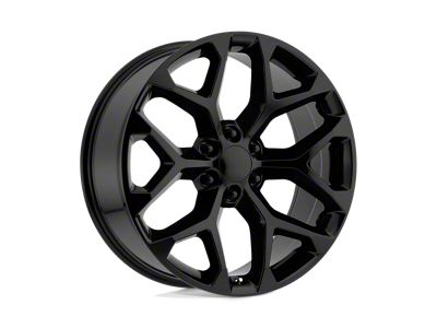 PR176 Matte Black 6-Lug Wheel; 26x10; 24mm Offset (14-18 Sierra 1500)