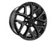 Performance Replicas PR177 Gloss Black Milled 6-Lug Wheel; 22x9; 24mm Offset (14-18 Sierra 1500)