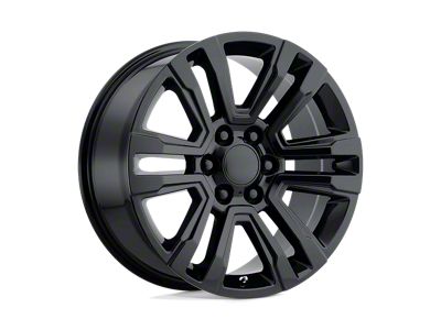 PR182 Gloss Black 6-Lug Wheel; 26x10; 31mm Offset (14-18 Sierra 1500)