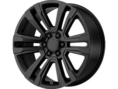 Performance Replicas PR182 Satin Black 6-Lug Wheel; 22x9; 24mm Offset (14-18 Sierra 1500)