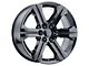 Performance Replicas PR191 Gloss Black 6-Lug Wheel; 22x9; 24mm Offset (14-18 Sierra 1500)