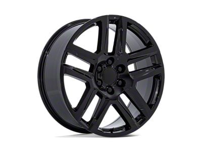 Performance Replicas PR203 Gloss Black 6-Lug Wheel; 22x9; 28mm Offset (14-18 Sierra 1500)