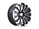 PR211 Gloss Black Machined Face 6-Lug Wheel; 26x10; 31mm Offset (14-18 Sierra 1500)