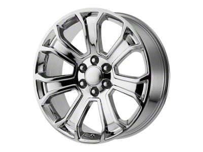 PR166 Chrome 6-Lug Wheel; 22x9; 24mm Offset (14-18 Silverado 1500)