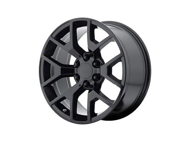 Performance Replicas PR169 Gloss Black 6-Lug Wheel; 22x9; 28mm Offset (14-18 Silverado 1500)