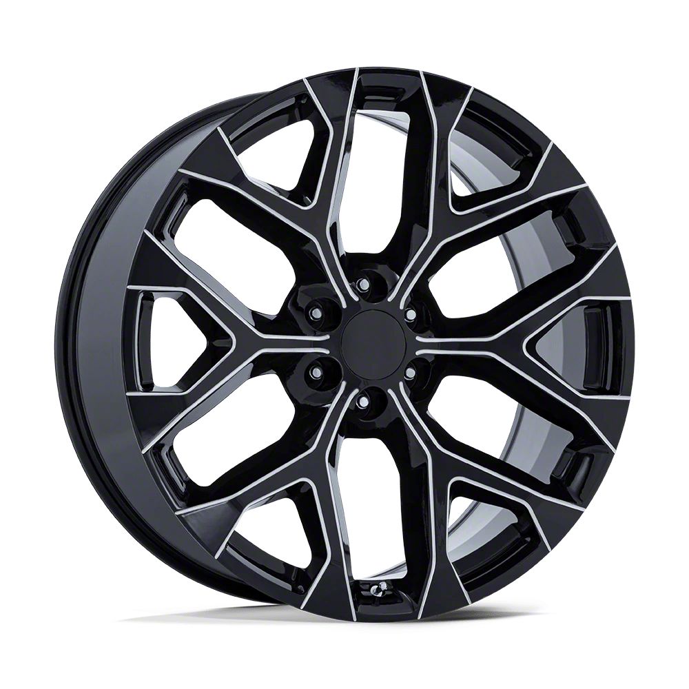 Performance Replicas Silverado 1500 PR177 Gloss Black Milled 6-Lug ...