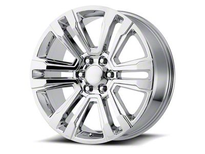 PR182 Chrome 6-Lug Wheel; 22x9; 24mm Offset (14-18 Silverado 1500)