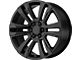 PR182 Satin Black 6-Lug Wheel; 22x9; 24mm Offset (14-18 Silverado 1500)