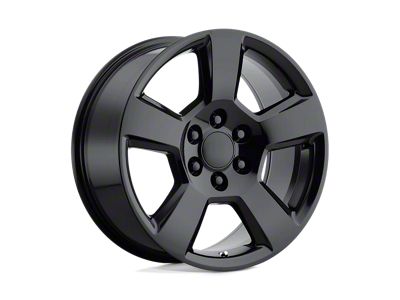Performance Replicas PR183 Gloss Black 6-Lug Wheel; 20x9; 27mm Offset (14-18 Silverado 1500)