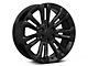 PR205 Gloss Black 6-Lug Wheel; 22x9; 24mm Offset (14-18 Silverado 1500)