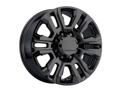 PR207 Gloss Black 8-Lug Wheel; 20x8.5; 47mm Offset (15-19 Sierra 2500 HD)