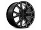 PR199 Gloss Black Milled 6-Lug Wheel; 22x9; 28mm Offset (15-20 Tahoe)