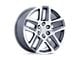 Performance Replicas PR203 Gunmetal Machined 6-Lug Wheel; 20x9; 28mm Offset (15-20 Tahoe)