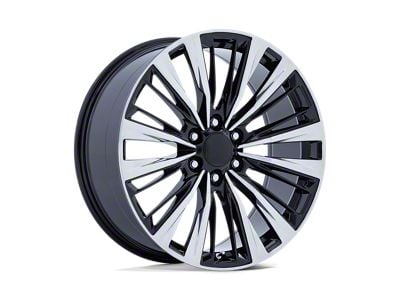 Performance Replicas PR226 Gloss Black and Polished 6-Lug Wheel; 22x9; 28mm Offset (15-20 Tahoe)