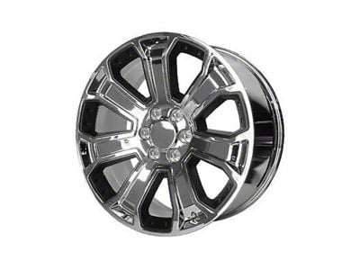 PR113 Chrome with Matte Black Accents 6-Lug Wheel; 22x9; 24mm Offset (15-20 Yukon)