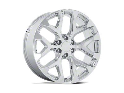 PR177 Chrome 6-Lug Wheel; 26x10; 24mm Offset (15-20 Yukon)