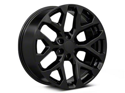 PR177 Gloss Black 6-Lug Wheel; 22x9; 24mm Offset (15-20 Yukon)