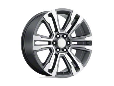 PR182 Gunmetal Machined 6-Lug Wheel; 26x10; 31mm Offset (15-20 Yukon)