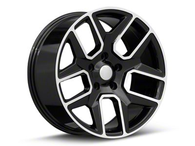 Performance Replicas Night Edition Style Gloss Black Machined 5-Lug Wheel; 20x9; 19mm Offset (94-01 RAM 1500)