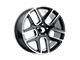 Performance Replicas PR192 Gloss Black Machined 5-Lug Wheel; 22x10; 25mm Offset (94-01 RAM 1500)