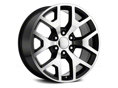 Performance Replicas PR169 Gloss Black Machined 6-Lug Wheel; 20x9; 27mm Offset (99-06 Sierra 1500)