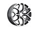 Performance Replicas PR176 Gunmetal Machined 6-Lug Wheel; 26x10; 24mm Offset (99-06 Sierra 1500)