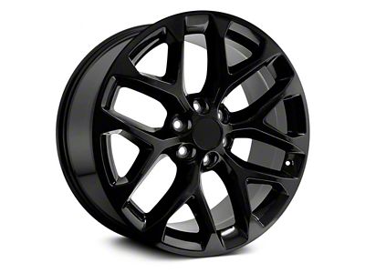Performance Replicas PR177 Gloss Black 6-Lug Wheel; 20x9; 24mm Offset (99-06 Sierra 1500)