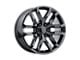 Performance Replicas PR196 Gloss Black 6-Lug Wheel; 22x9; 24mm Offset (99-06 Sierra 1500)