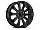 PR204 Gloss Black 6-Lug Wheel; 22x9; 28mm Offset (99-06 Sierra 1500)