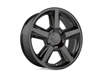 PR131 Gloss Black 6-Lug Wheel; 20x8.5; 31mm Offset (99-06 Silverado 1500)