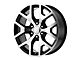 PR169 Gloss Black Machined 6-Lug Wheel; 22x9; 28mm Offset (99-06 Silverado 1500)