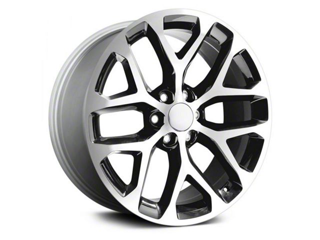 Performance Replicas PR177 Gloss Black Machined 6-Lug Wheel; 20x9; 24mm Offset (99-06 Silverado 1500)