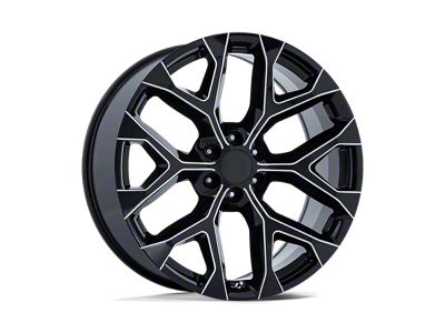 Performance Replicas PR177 Gloss Black Milled 6-Lug Wheel; 26x10; 24mm Offset (99-06 Silverado 1500)