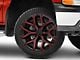 PR177 Gloss Black Red Milled 6-Lug Wheel; 22x9; 24mm Offset (99-06 Silverado 1500)