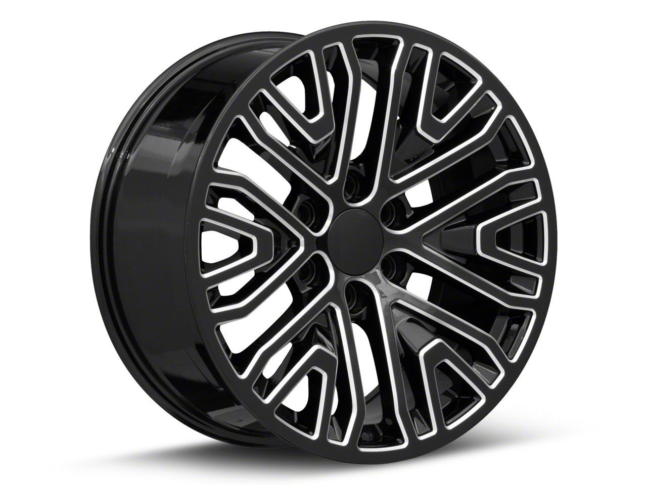 Performance Replicas Silverado 1500 PR197 Gloss Black Milled 6-Lug ...