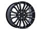 PR223 Gloss Black Milled 6-Lug Wheel; 24x10; 28mm Offset (99-06 Silverado 1500)