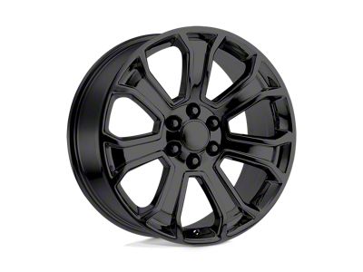 PR166 Gloss Black 6-Lug Wheel; 20x9; 24mm Offset (23-25 Canyon)