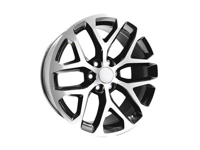 Performance Replicas PR177 Gloss Black Machined 6-Lug Wheel; 22x9; 24mm Offset (23-24 Canyon)